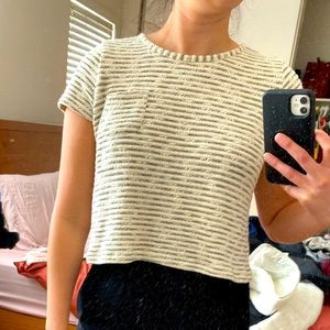 Thick boxy cropped tee, great condition